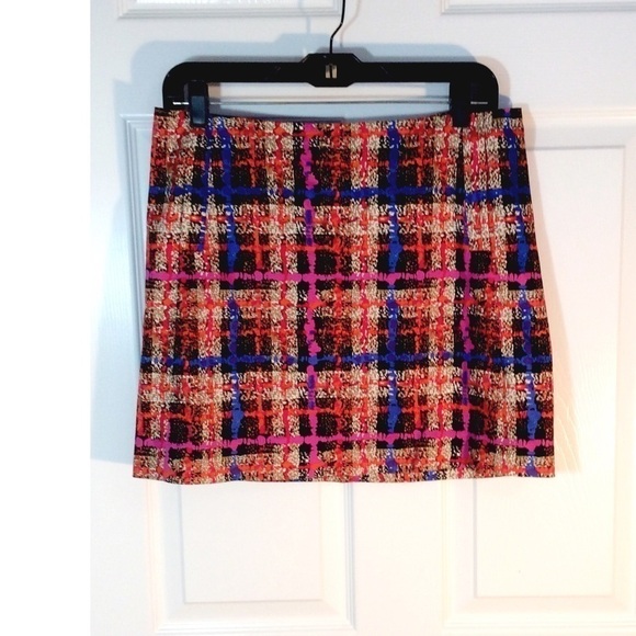 J Crew Cotton STRETCH PLAID Skirt (0908) - Picture 1 of 2